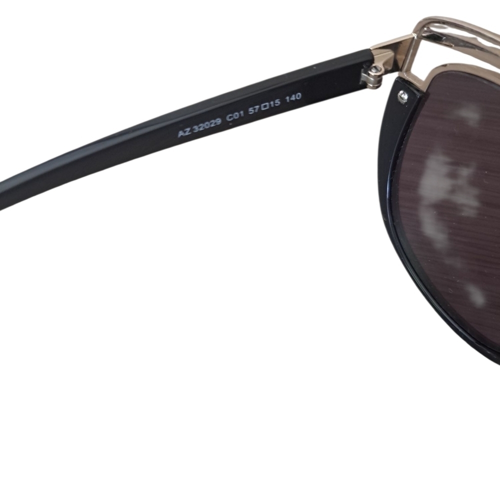 Azarro Paris Elegant Black and Gold Women's Sunglasses AZ 32029 - Picture 9 of 15